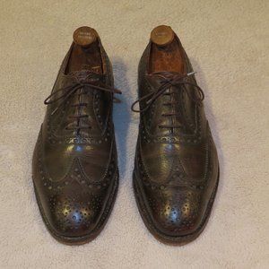 J.M. Weston 398 Vintage Brown Calf Leather Brogues US 10.5 E